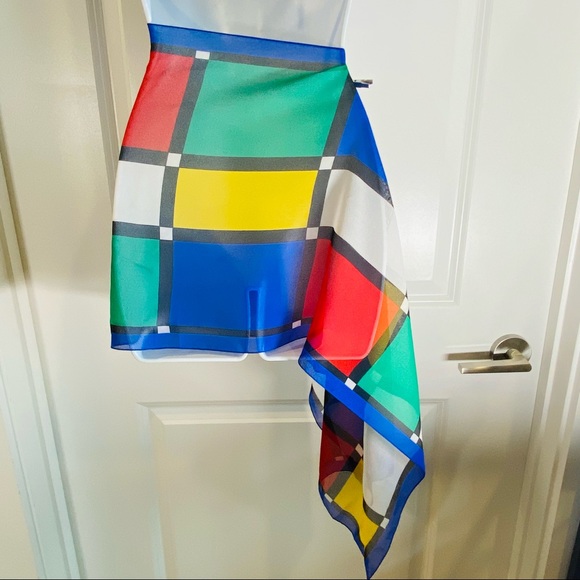 Vintage Multi-use Color Block Chiffon Scarf - Picture 6 of 8